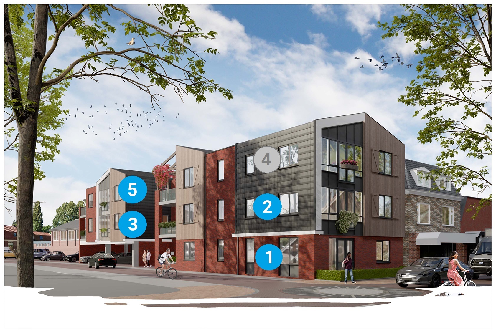 Rosman appartementen Haarstraat Rijssen voorzijde